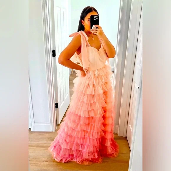 chinese dress ladies Wanting More Pink Satin Cape Maxi Dress With Oversized Bow – Club L London main image 1